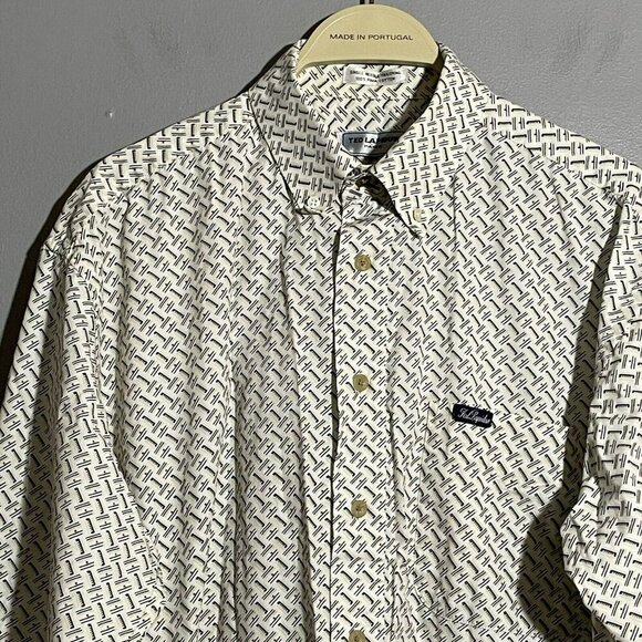 Ted Lapidus Button Dress Shirt Designer Men Size L Casual Workwear Preppy Modern - Picture 4 of 10